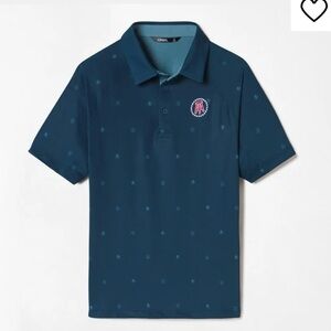 Mens Barstool Sports Stools and Stars Short Sleeve Golf Polo Medium